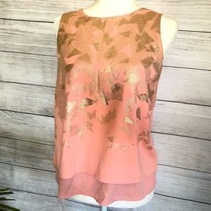 Apt. 9 | Foil Layered Blouse